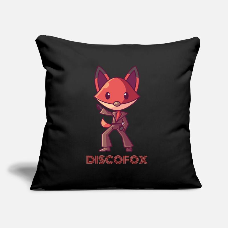 Disco Fox, Fox Dance Dancer Disco Housse de coussin décorative 45 x 45 cm