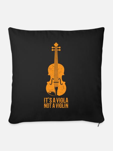 It's A Viola - Sofakissenbezug 45 x 45 cm - Schwarz