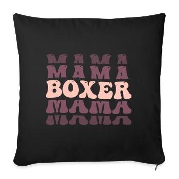 Boxeur - Housse de coussin décorative 45 x 45 cm - noir - Devant