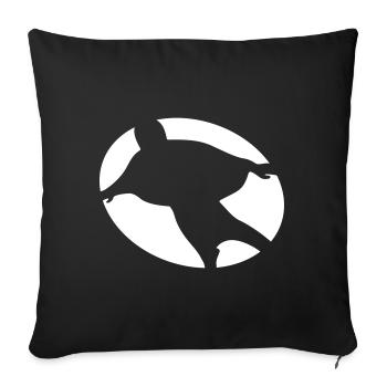 WINGSUIT PILOT FLUG BASE JUMPER - Sofakissenbezug 45 x 45 cm - Schwarz - Vorne