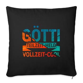 Götti Held - Sofakissenbezug 45 x 45 cm - Schwarz - Vorne