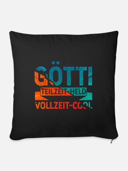 Götti Held - Sofakissenbezug 45 x 45 cm - Schwarz