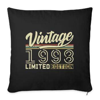 Legend since 1998 Born in 1998 Birthday 26 years old - Sofa pillowcase 17,3'' x 17,3'' (45 x 45 cm) - black - Front