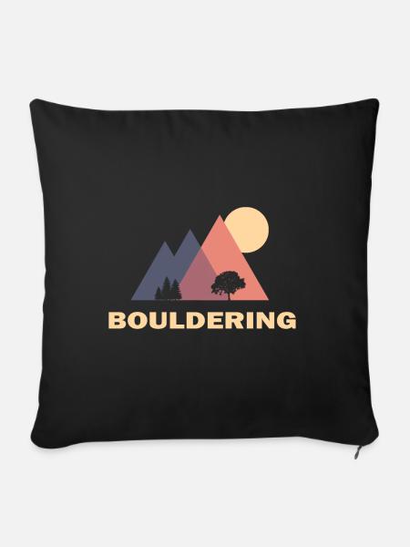 bouldering - Sofakissenbezug 45 x 45 cm - Schwarz