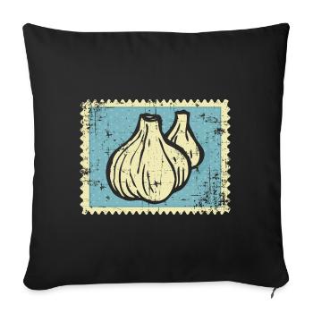 Ail Timbre - Housse de coussin décorative 45 x 45 cm - noir - Devant