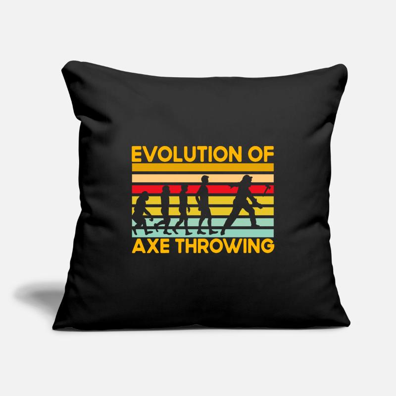 Evolution of Axe Throwing Sofakissenbezug 45 x 45 cm