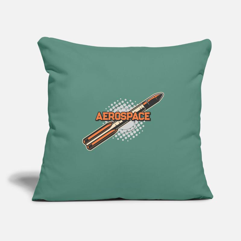 Fusée spatiale aérospatiale Housse de coussin décorative 45 x 45 cm