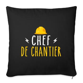 Site Manager - Sofa pillowcase 17,3'' x 17,3'' (45 x 45 cm) - black - Front