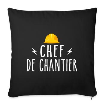 Site Manager - Sofa pillowcase 17,3'' x 17,3'' (45 x 45 cm) - black - Front