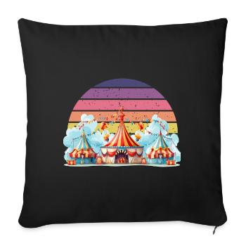 Circus - Sofa pillowcase 17,3'' x 17,3'' (45 x 45 cm) - black - Front