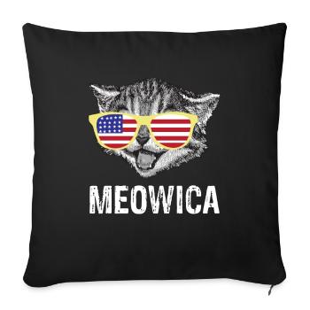 Chat du Bengale Chat Burma Ragdoll Chat Siamois Cadeau - Housse de coussin décorative 45 x 45 cm - noir - Devant