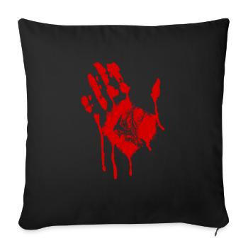 Blood Hand Halloween Costume - Sofa pillowcase 17,3'' x 17,3'' (45 x 45 cm) - black - Front