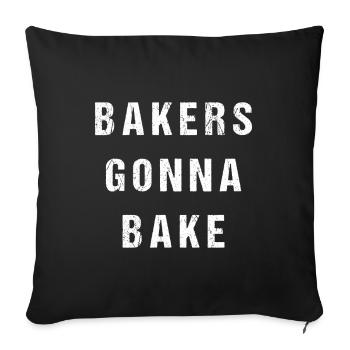Bakers Gonna Bake - Housse de coussin décorative 45 x 45 cm - noir - Devant