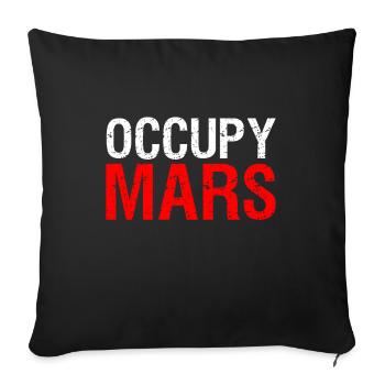 Occupy Mars - Housse de coussin décorative 45 x 45 cm - noir - Devant