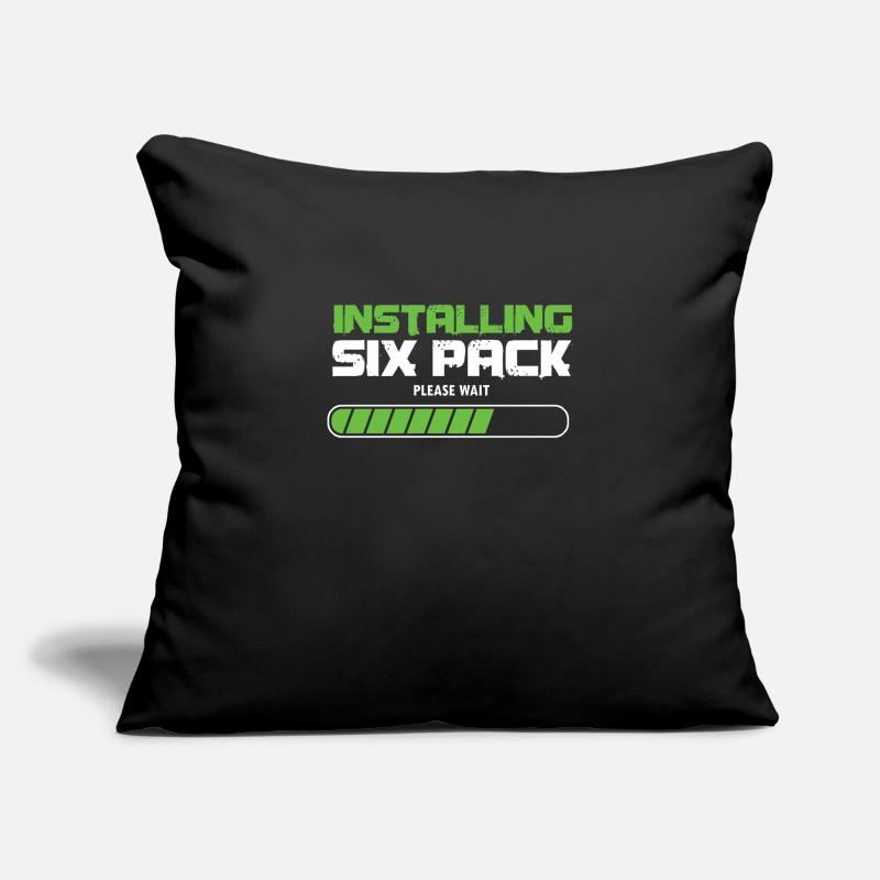 Installing Six Packs Workout Gym Abs Exercise Sofa pillowcase 17,3'' x 17,3'' (45 x 45 cm)