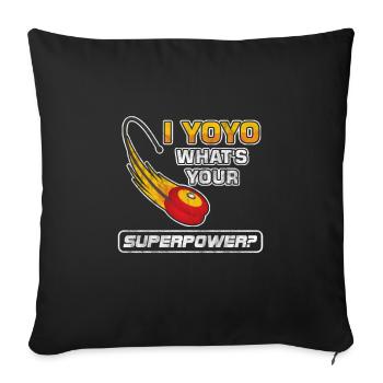 Professional Toy Plaything Stringed Game Pastime - Sofa pillowcase 17,3'' x 17,3'' (45 x 45 cm) - black - Front