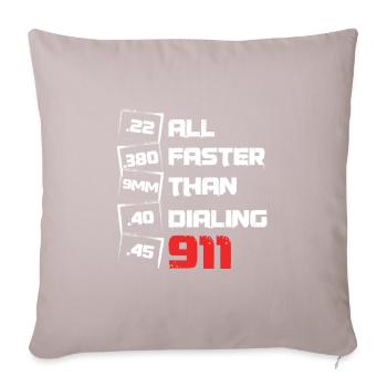 All Faster Than Dialing Artillery Rights Gunsmith - Sofa pillowcase 17,3'' x 17,3'' (45 x 45 cm) - light taupe - Front