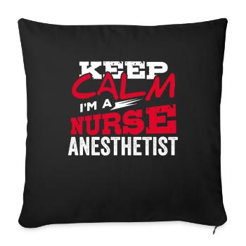 Nurse Anesthetist Anesthesia Doctor Nursing Gift - Sofa pillowcase 17,3'' x 17,3'' (45 x 45 cm) - black - Front