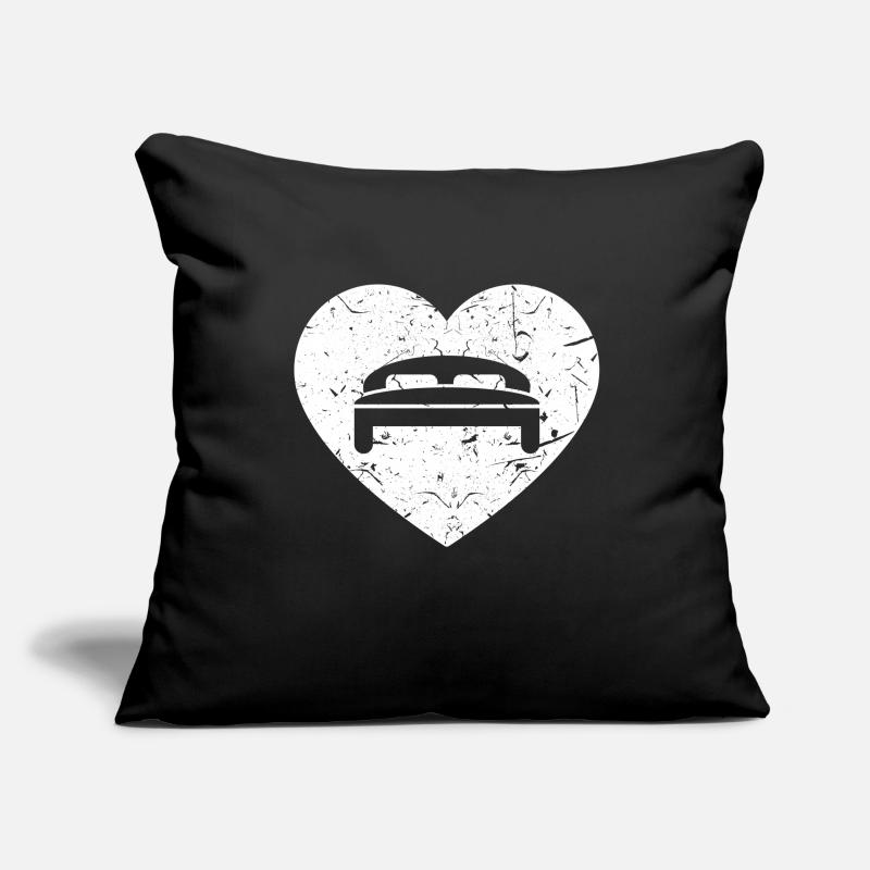 Lit Amour Housse de coussin décorative 45 x 45 cm
