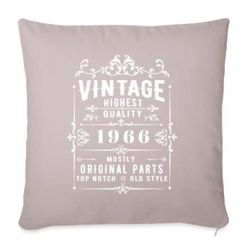 Vintage 1966 - Sofakissenbezug 45 x 45 cm - helles Taupe - Vorne
