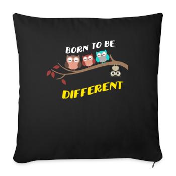 Born To Be Different World Autism Awareness Day - Sofa pillowcase 17,3'' x 17,3'' (45 x 45 cm) - black - Front