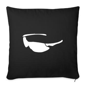 Sports glasses Sunglasses Glasses - Sofa pillowcase 17,3'' x 17,3'' (45 x 45 cm) - black - Front