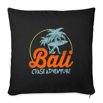 Bali - Housse de coussin décorative 45 x 45 cm - noir - Devant