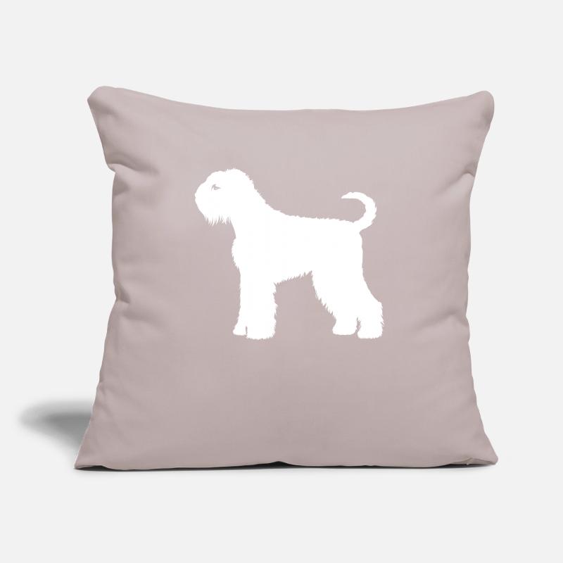 Russischer Schwarzer Terrier Sofakissenbezug 45 x 45 cm