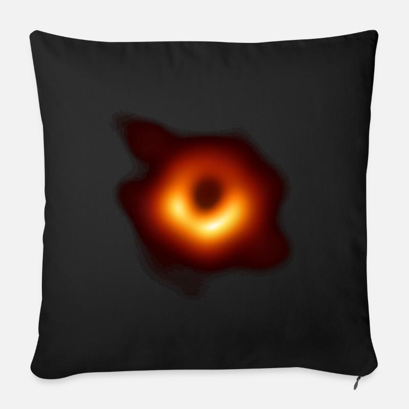 Erstes Schwarzes Loch - Sofakissenbezug 45 x 45 cm - Schwarz