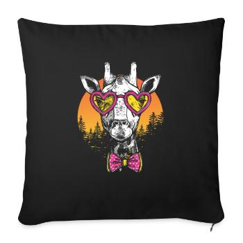 Wildlife Safari Animaux Zookeepers Forêt naturelle - Housse de coussin décorative 45 x 45 cm - noir - Devant