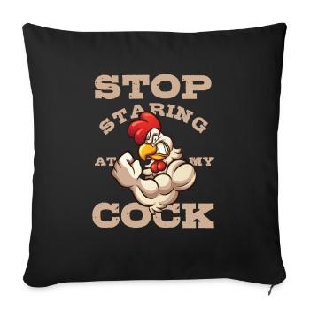 Chicken Hen Poultry Farmers Animal Lovers Gift - Sofa pillowcase 17,3'' x 17,3'' (45 x 45 cm) - black - Front