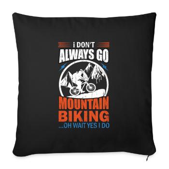 VTT VTT VTT VTT - Housse de coussin décorative 45 x 45 cm - noir - Devant