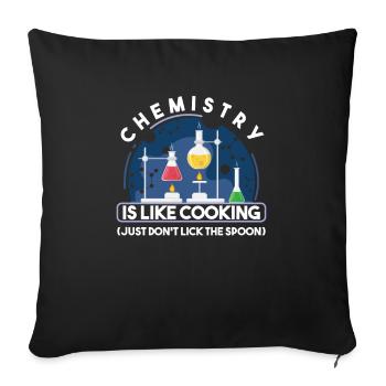 Experiment Labor Wissenschaft Elemente Physik - Sofakissenbezug 45 x 45 cm - Schwarz - Vorne