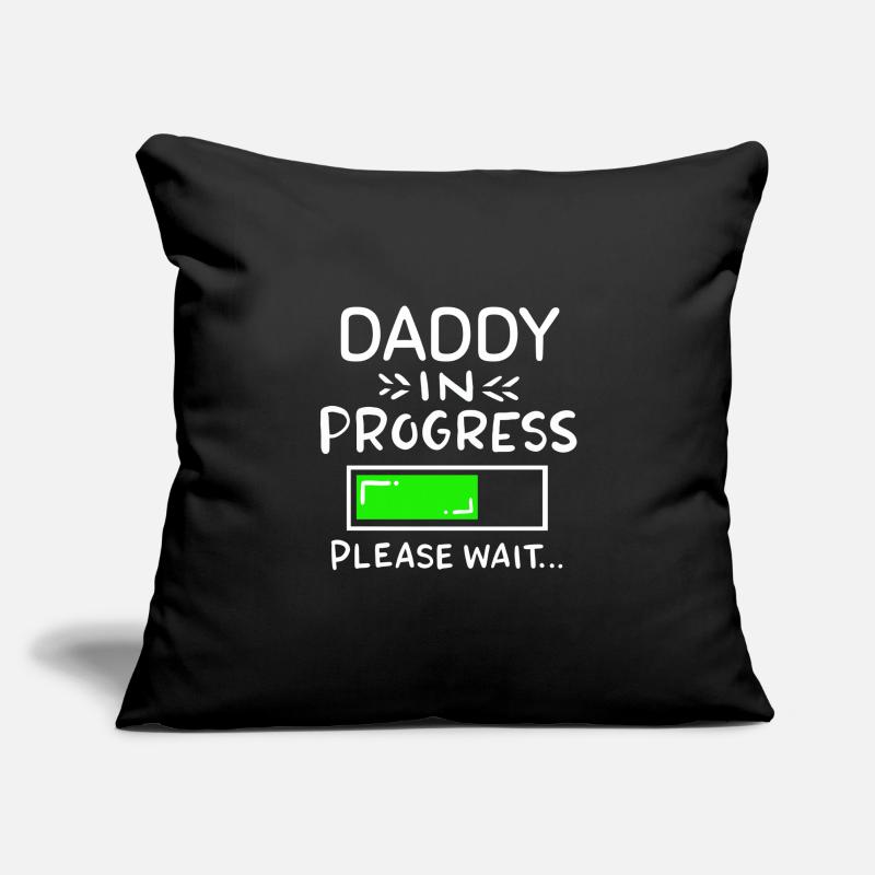 Father invites pregnancy birth, daddy in progre Sofa pillowcase 17,3'' x 17,3'' (45 x 45 cm)