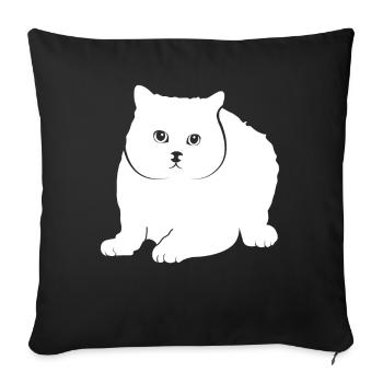 Britisch Kurzhaar - Sofakissenbezug 45 x 45 cm - Schwarz - Vorne