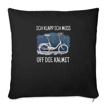 Klapprad Kalmit le cadeau les fans de 20 pouces cadeau - Housse de coussin décorative 45 x 45 cm - noir - Devant