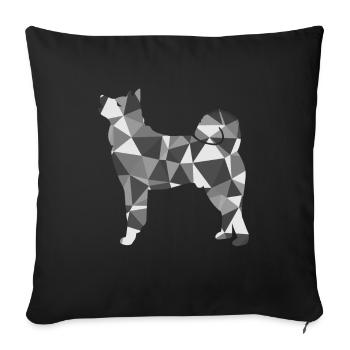Polygon Akita - Housse de coussin décorative 45 x 45 cm - noir - Devant