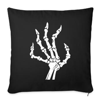 Skeleton hand zombie cemetery grave halloween - Sofa pillowcase 17,3'' x 17,3'' (45 x 45 cm) - black - Front