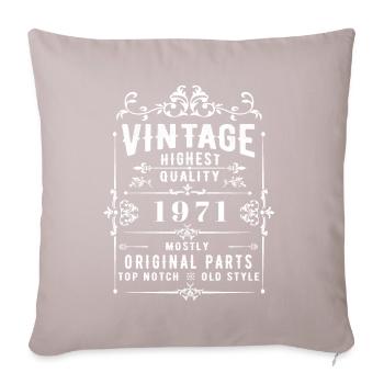 Jahrgang 1971 Vintage - Sofakissenbezug 45 x 45 cm - helles Taupe - Vorne