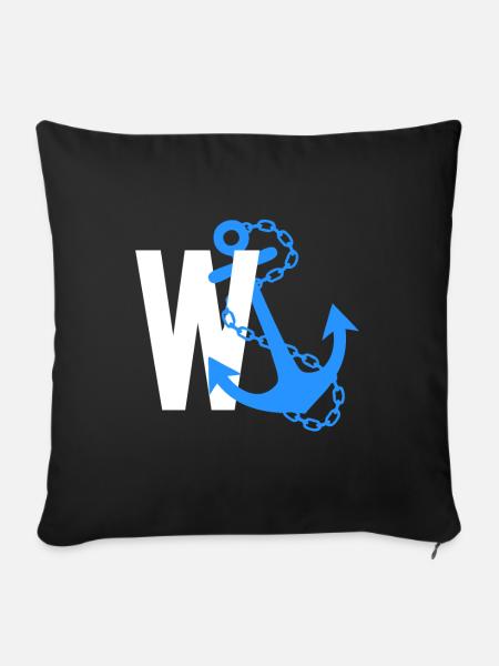 Wichser - Sofakissenbezug 45 x 45 cm - Schwarz