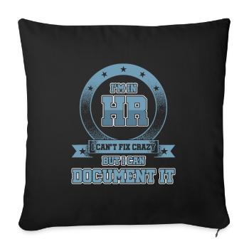 Human Resource Manager Employees Management - Sofa pillowcase 17,3'' x 17,3'' (45 x 45 cm) - black - Front