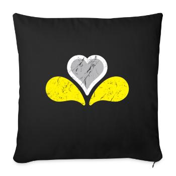 Brussels Flag - Sofa pillowcase 17,3'' x 17,3'' (45 x 45 cm) - black - Front