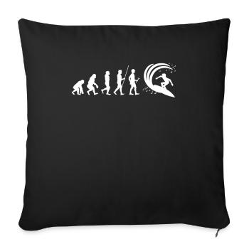 Surfing Water Sports Swimming Surfboard Gifts - Sofa pillowcase 17,3'' x 17,3'' (45 x 45 cm) - black - Front