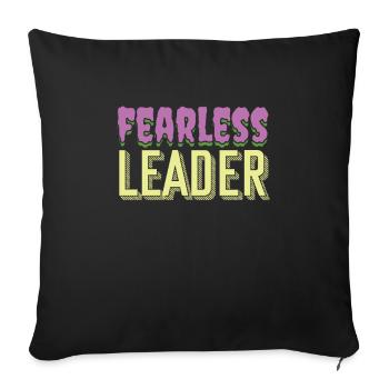 Superior Head Chief President Lead Guide - Sofa pillowcase 17,3'' x 17,3'' (45 x 45 cm) - black - Front
