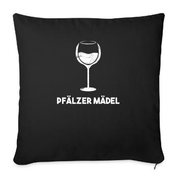 Pfalzkind Pfalz Pfälzer - Sofakissenbezug 45 x 45 cm - Schwarz - Vorne