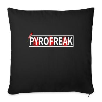 Pyrotechnicien de feux d'artifice - Housse de coussin décorative 45 x 45 cm - noir - Devant