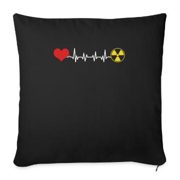 Cadeaux Technologues en radiologie - Housse de coussin décorative 45 x 45 cm - noir - Devant