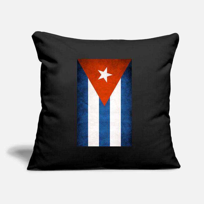 Drapeau de Cuba Housse de coussin décorative 45 x 45 cm