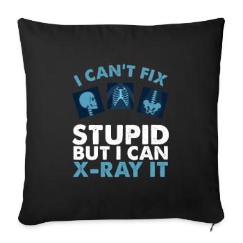XRay Technician Radiologic Technologist - Sofa pillowcase 17,3'' x 17,3'' (45 x 45 cm) - black - Front