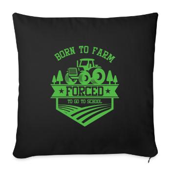 Farmer Plants Farming Agriculture Agriculteur - Housse de coussin décorative 45 x 45 cm - noir - Devant